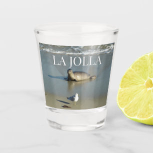 Harbour Seal at La Jolla California Shot Glass