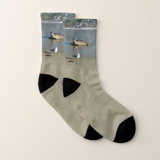 Harbour Seal at La Jolla California Socks (Pair)