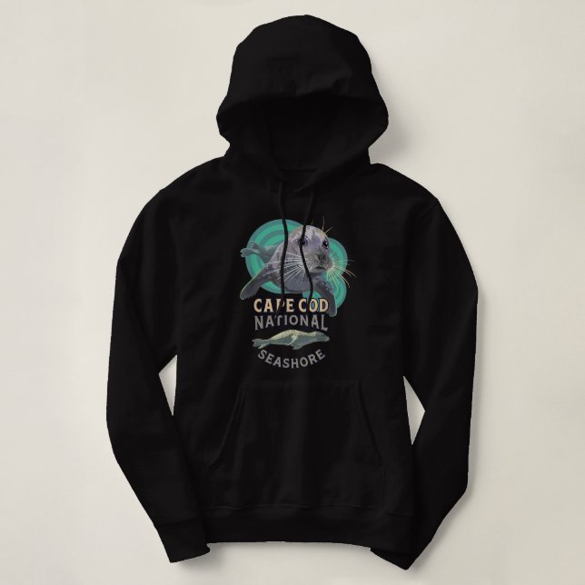 Harbour Seal - Cape Cod National Seashore Beach So Hoodie (Design Front)