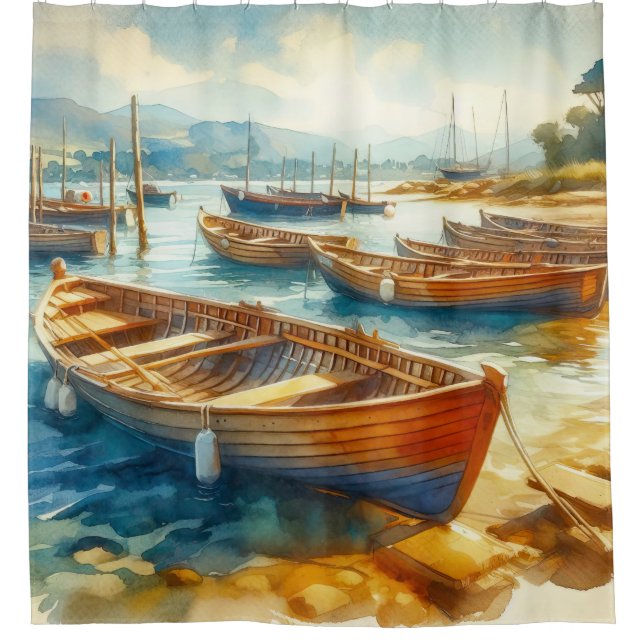 Harbour Shower Curtain (Front)