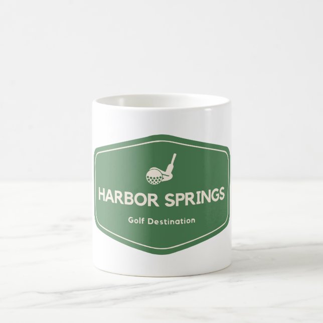 Harbour Springs Michigan Golf Destination Coffee Mug (Center)