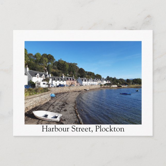 Harbour Street, Plockton Postcard (Front)