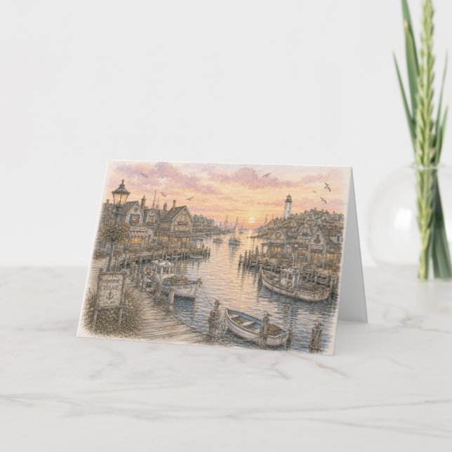 Harbour Sunset Card (Front)