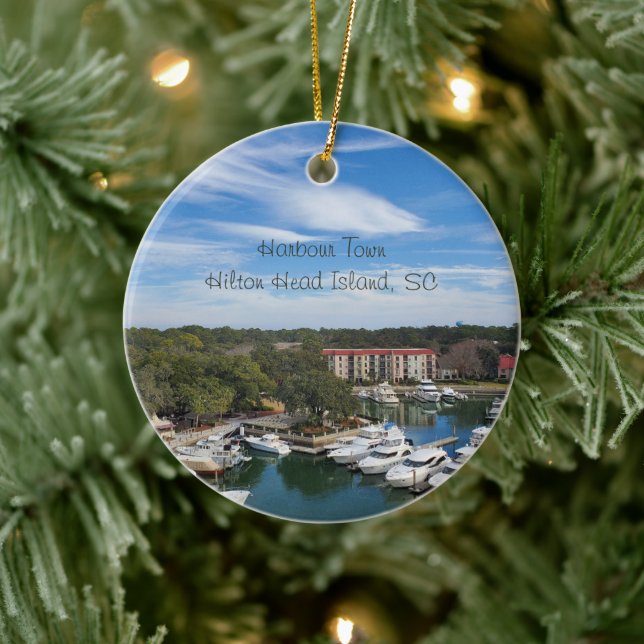 Harbour Town Hilton Head Island South Carolina Ceramic Tree Decoration (Tree)