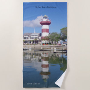 Harbour Town Lighthouse beach towel