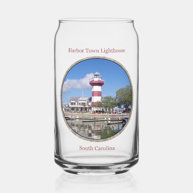 Harbour Town Lighthouse can glass (Front)