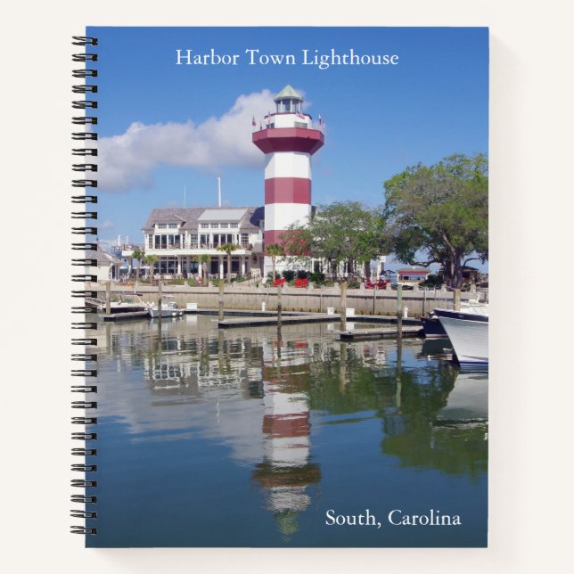 Harbour Town Lighthouse notepad Notebook (Front)