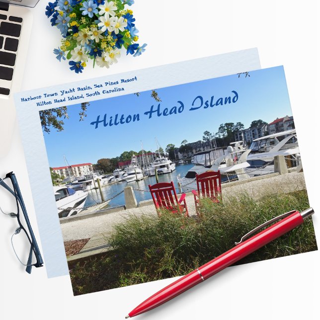 Harbour Town Yacht Basin Marina Hilton Head Island Postcard (Creator Uploaded)