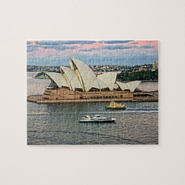 Harbour Traffic - Sydney Opera House - 8x10 -110 Jigsaw Puzzle (Horizontal)