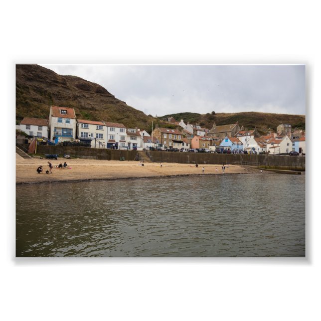 Harbour View of Staithes Village Photo Print (Front)
