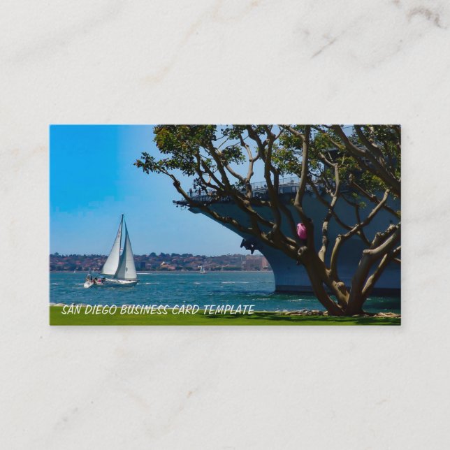 Harbour Views - Sailing San Diego Business Card (Front)