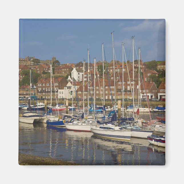 Harbour, Whitby, North Yorkshire, England Magnet (Front)