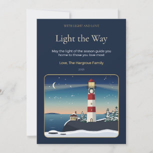 Harbourlight Beacon Family Christmas Card