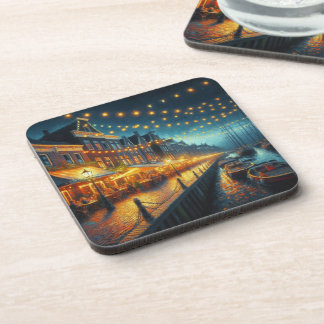Harbourside Cafés in Netherlands Coaster