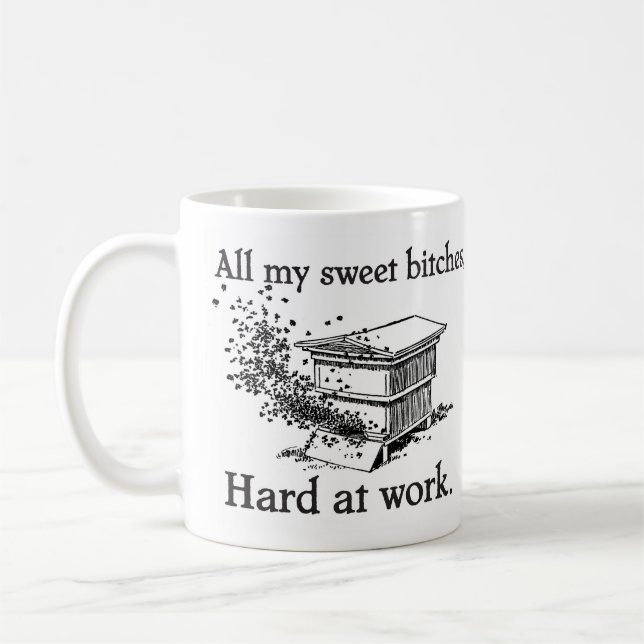 hard at work coffee mug (Left)