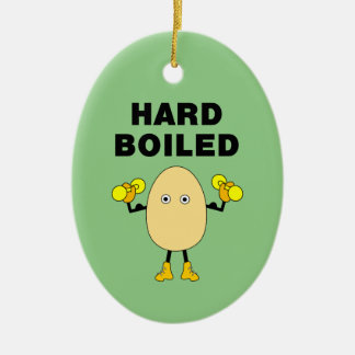 Hard Boiled Body Builder Ceramic Tree Decoration