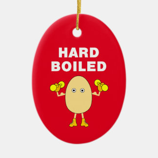 Hard Boiled Body Builder Ceramic Tree Decoration