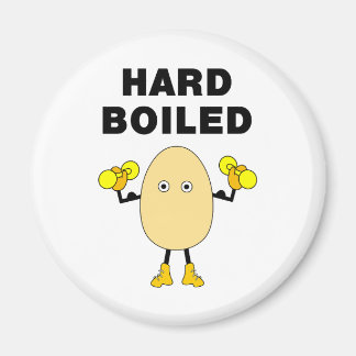 Hard Boiled Egghead Text Magnet