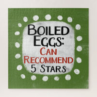 Hard Boiled Eggs Review 5 Stars Jigsaw Puzzle