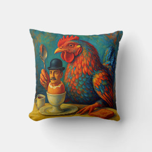 Hard-Boiled Human - Fowl Play at Breakfast Cushion