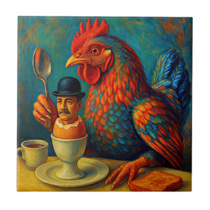 Hard-Boiled Human - Fowl Play at Breakfast Tile