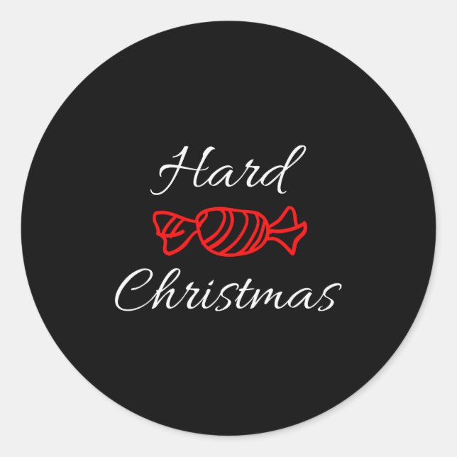 Hard Candy Christmas  Classic Round Sticker (Front)