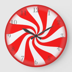 Hard candy peppermint clock