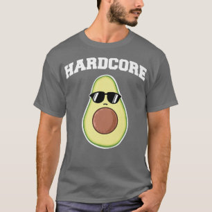 Hard Core Avocado Funny Avocado With Sunglasses481 T-Shirt
