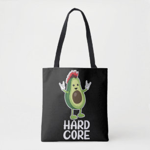 Hard Core Avocado Funny Tote Bag