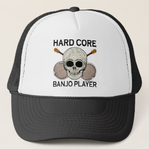 Hard Core Banjo Player Trucker Hat