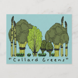 Hard Core Collard Greens Postcard