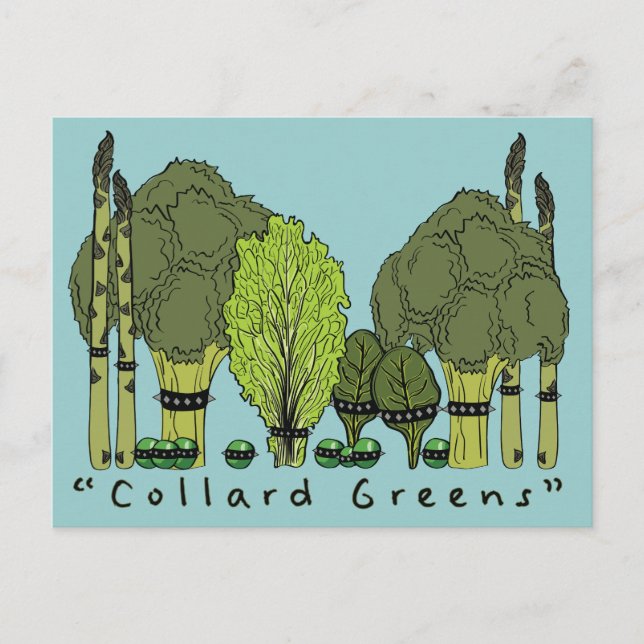 Hard Core Collard Greens Postcard (Front)