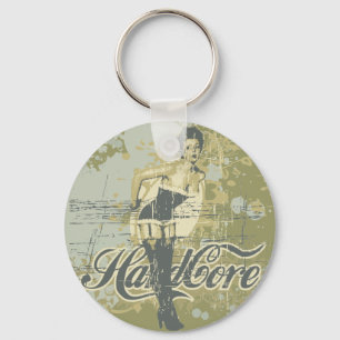 Hard Core Girl T-shirts and Gifts Key Ring