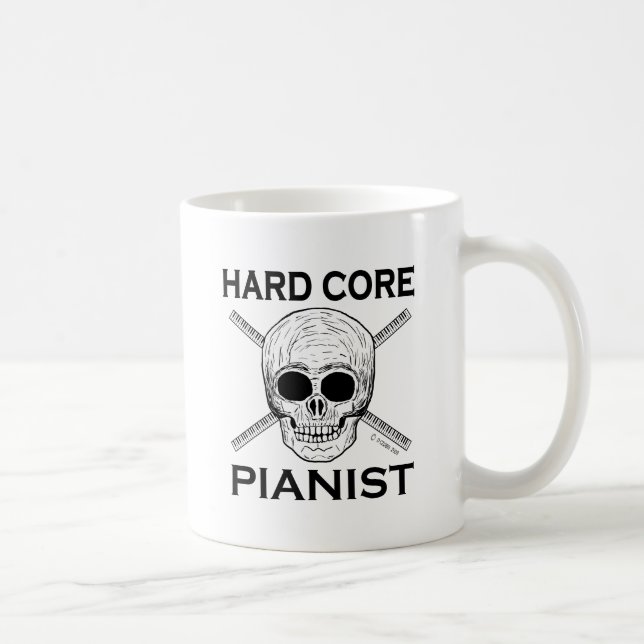 Hard Core Pianist Coffee Mug (Right)