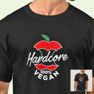 Hard Core Vegan, Apple Core Vegan, Hardcore Vegan  T-Shirt