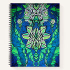 Hard Cover Water Lilies Spiral Notebook