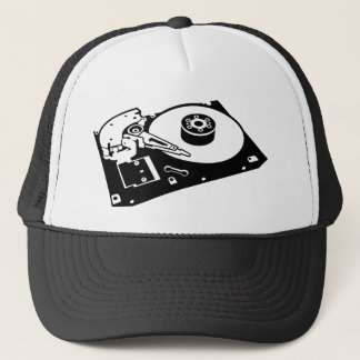 Hard Disc Drive - Computer Geek Hacker Old School Trucker Hat