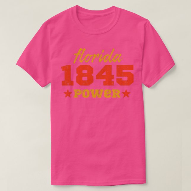 Hard Drawn Florida Power2 T-Shirt (Design Front)