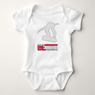Hard Flip Die Trying Skateboarding Gift Baby Bodysuit