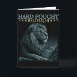 Hard Fought Hallelujah Christian Bible Verse Jesus Card<br><div class="desc">Hard Fought Hallelujah Christian Bible Verse Jesus Religious</div>