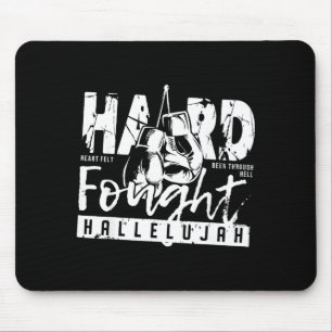 Hard Fought Hallelujah Praise Jesus Bible Verse Ch Mouse Mat
