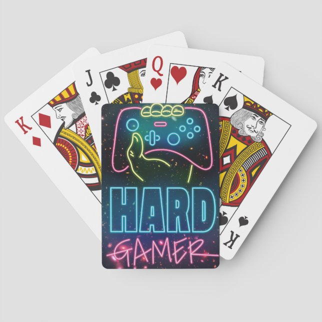Hard Gamer Playing Cards (Back)