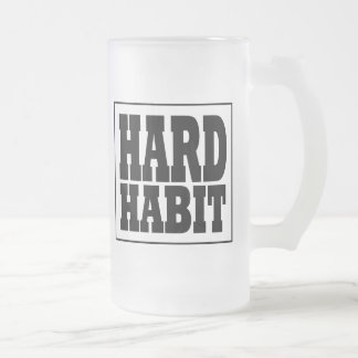 Hard Habit Band Frosted Mug