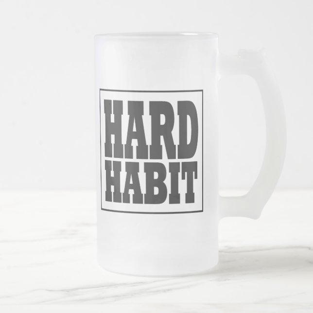 Hard Habit Band Frosted Mug (Right)