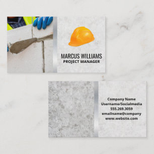 Hard Hat   Brick Layer Business Card