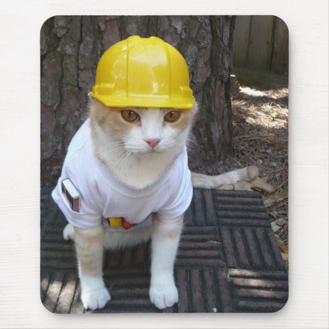 Hard Hat Bubba Mouse Mat (Front)