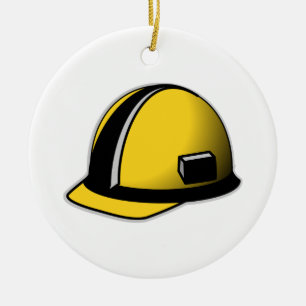 Hard Hat Ceramic Tree Decoration
