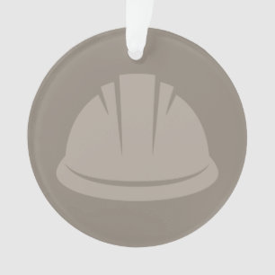 Hard Hat Construction Hat Icon CUSTOM COLOR Ornament