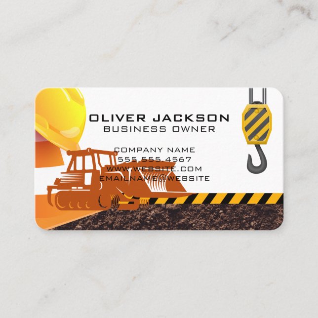 Hard Hat | Construction | Property Developer Business Card (Front)