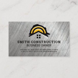 Hard Hat   Construction Vehicle   Builder Business Card